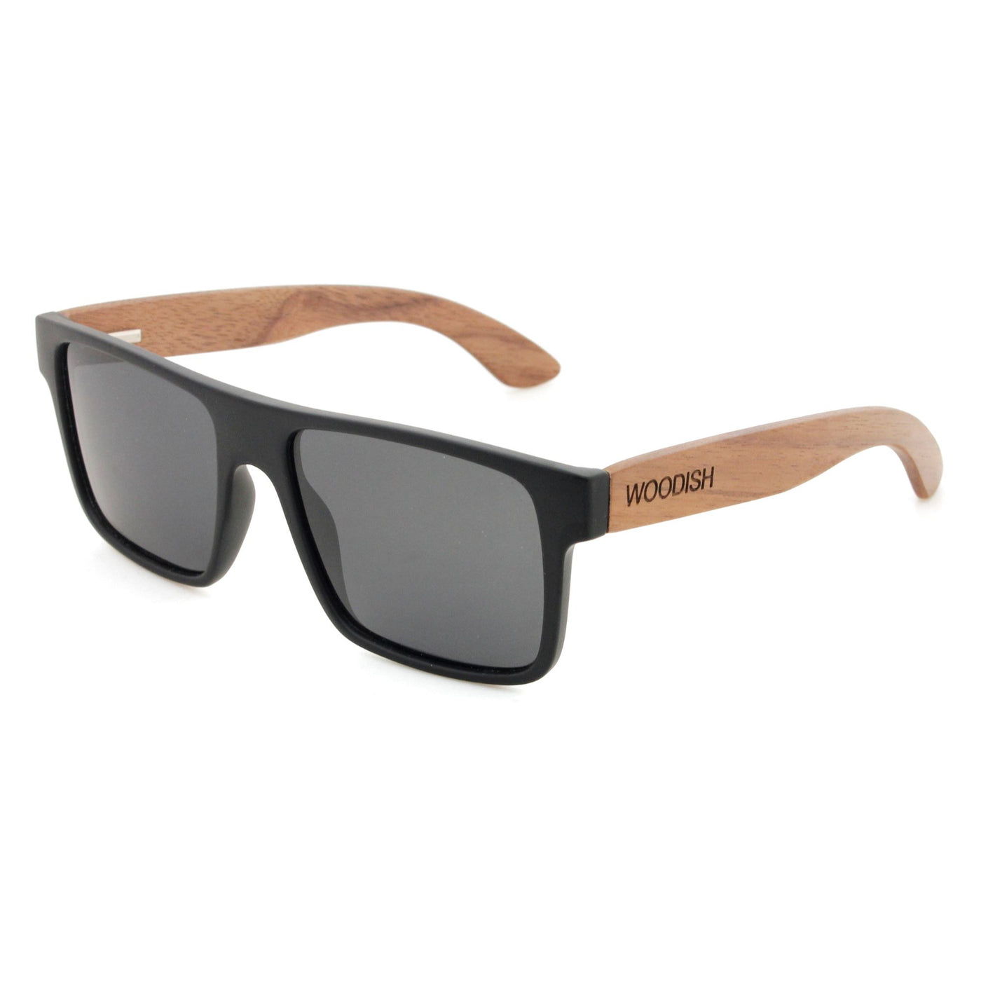 Gray Lens Polarized Walnut Wooden Sunglasses S903 Unisex Sunglasses Retsing Eyewear 