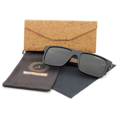 Gray Lens Polarized Walnut Wooden Sunglasses S903 Unisex Sunglasses Retsing Eyewear 