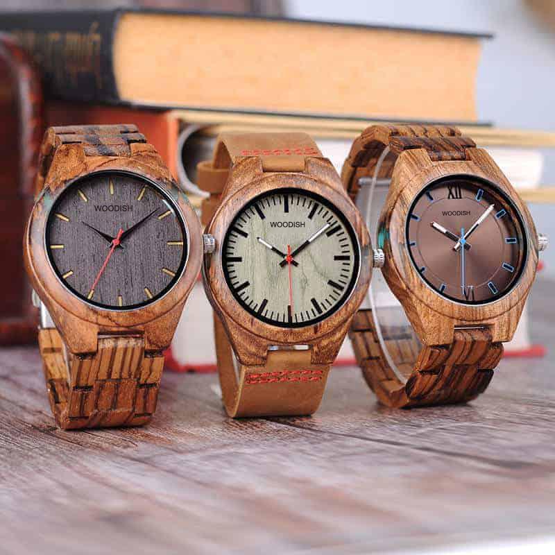 Handmade Special Design Mens Zebrawood Watch Q05-1 – Woodish