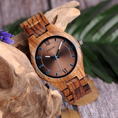 Handmade Special Design Mens Zebrawood Watch Q05-1 Men's watch Bobo Bird 