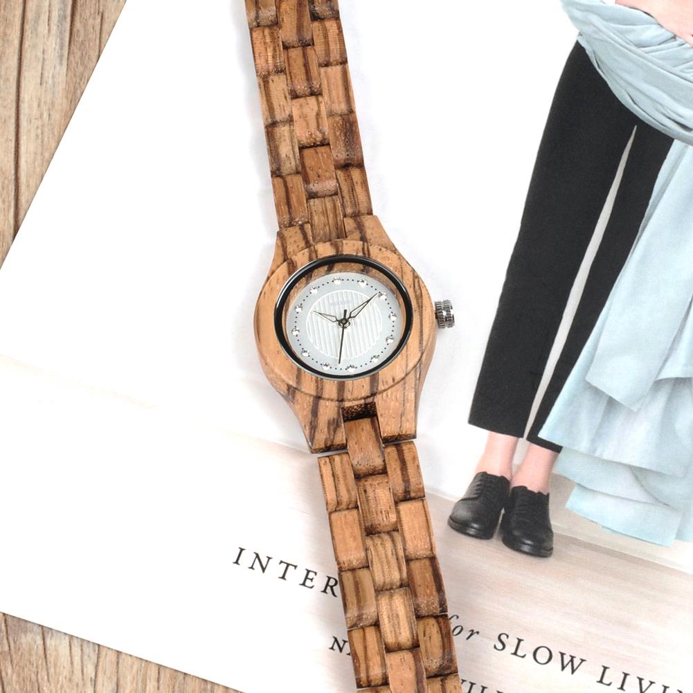 LADIES ZEBRAWOOD QUARTZ WOODEN WATCH - O29 Women's watch Bobo Bird 