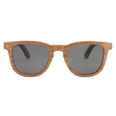 Layered Walnut Gray Lens Polarized Sunglasses 5625-1 Unisex Sunglasses Retsing Eyewear 