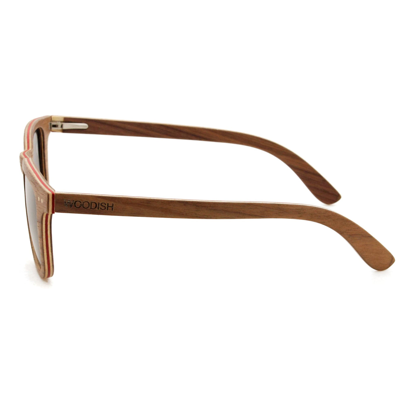 Layered Walnut Gray Lens Polarized Sunglasses 5625-1 Unisex Sunglasses Retsing Eyewear 