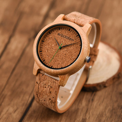 Men's Bamboo Cork Watch A05-1 Men's watch Free Man 