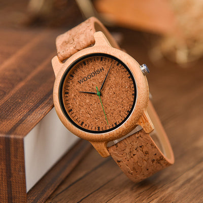 Men's Bamboo Cork Watch A05-1 Men's watch Free Man 