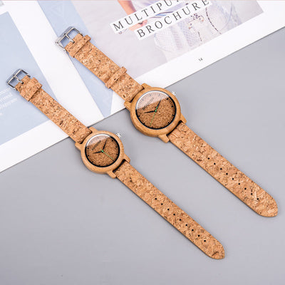 Men's Bamboo Cork Watch A05-1 Men's watch Free Man 