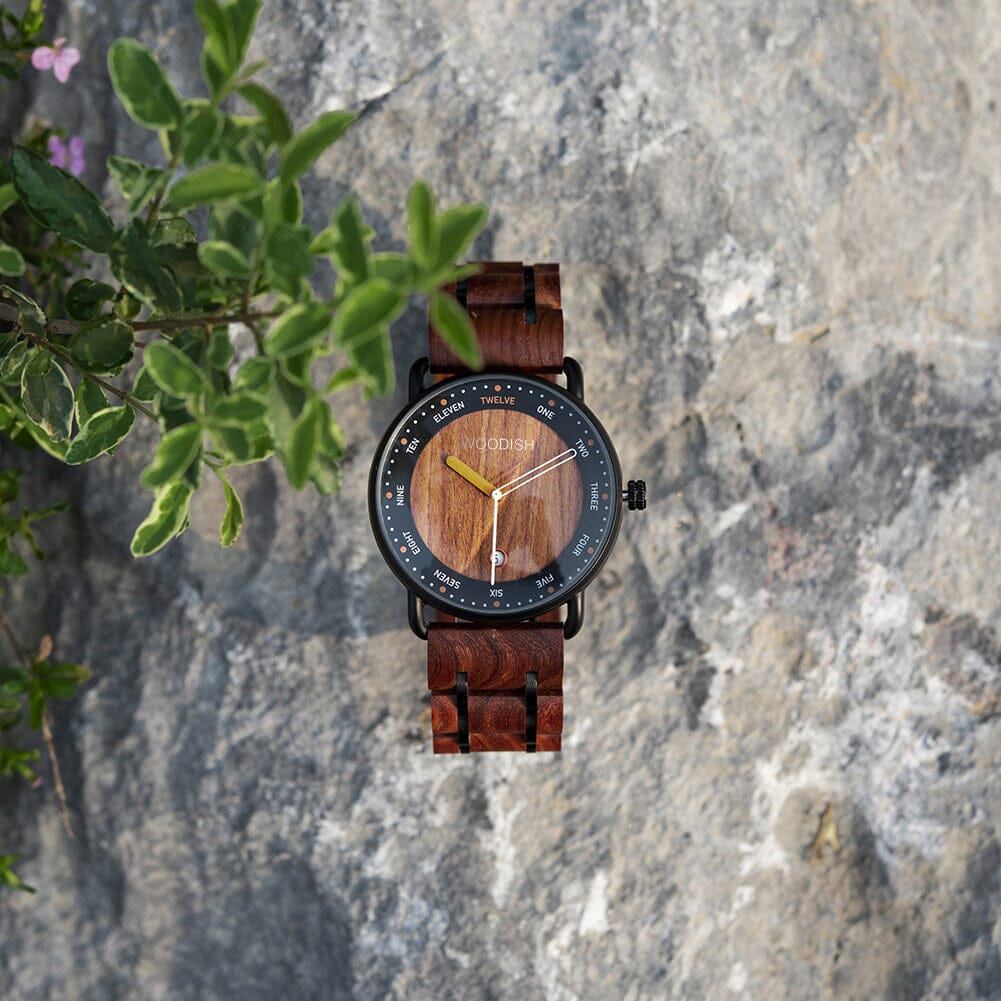 Men's Red Sandalwood Wooden Watch - GT059 Men's watch Bobo Bird 