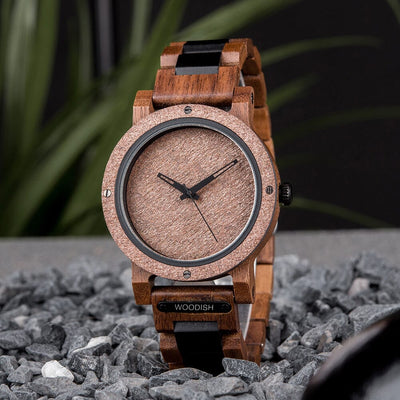 Men's Walnut and Olive Wooden Watch GT089-6 Men's watch Bobo Bird 