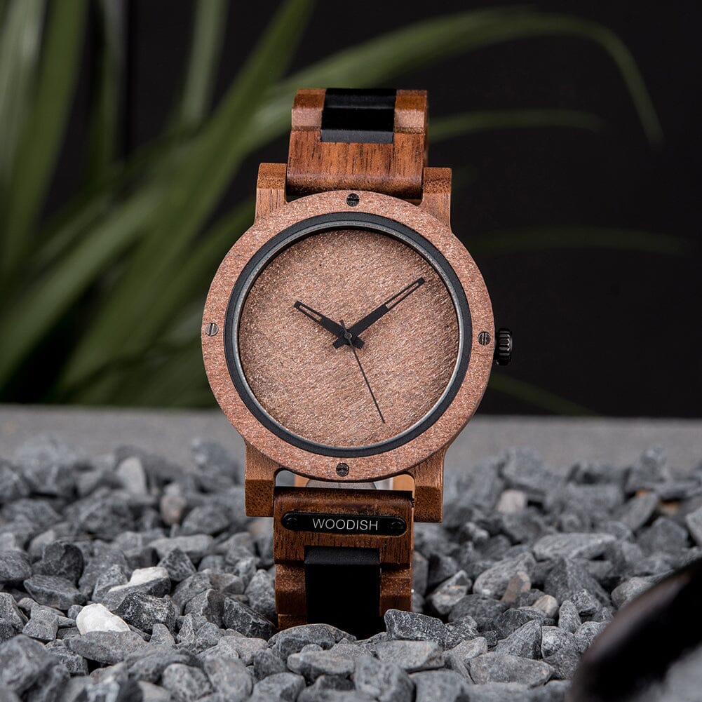 Men's Walnut and Olive Wooden Watch GT089-6 Men's watch Bobo Bird 