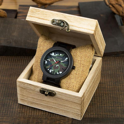 Men's Wooden Camo Watch R16 Men's watch Bobo Bird 