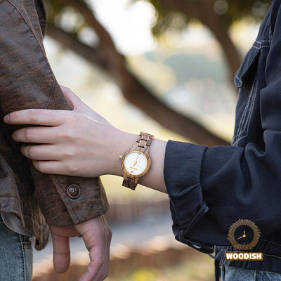 Natural Women's Zebrawood Wooden Watch - GT055-2 Women's watch Bobo Bird 