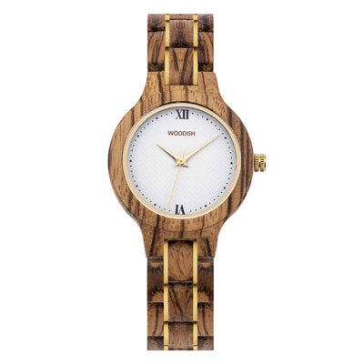 Natural Women's Zebrawood Wooden Watch - GT055-2 Women's watch Bobo Bird 