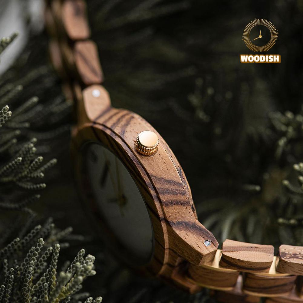 Natural Women's Zebrawood Wooden Watch - GT055-2 Women's watch Bobo Bird 
