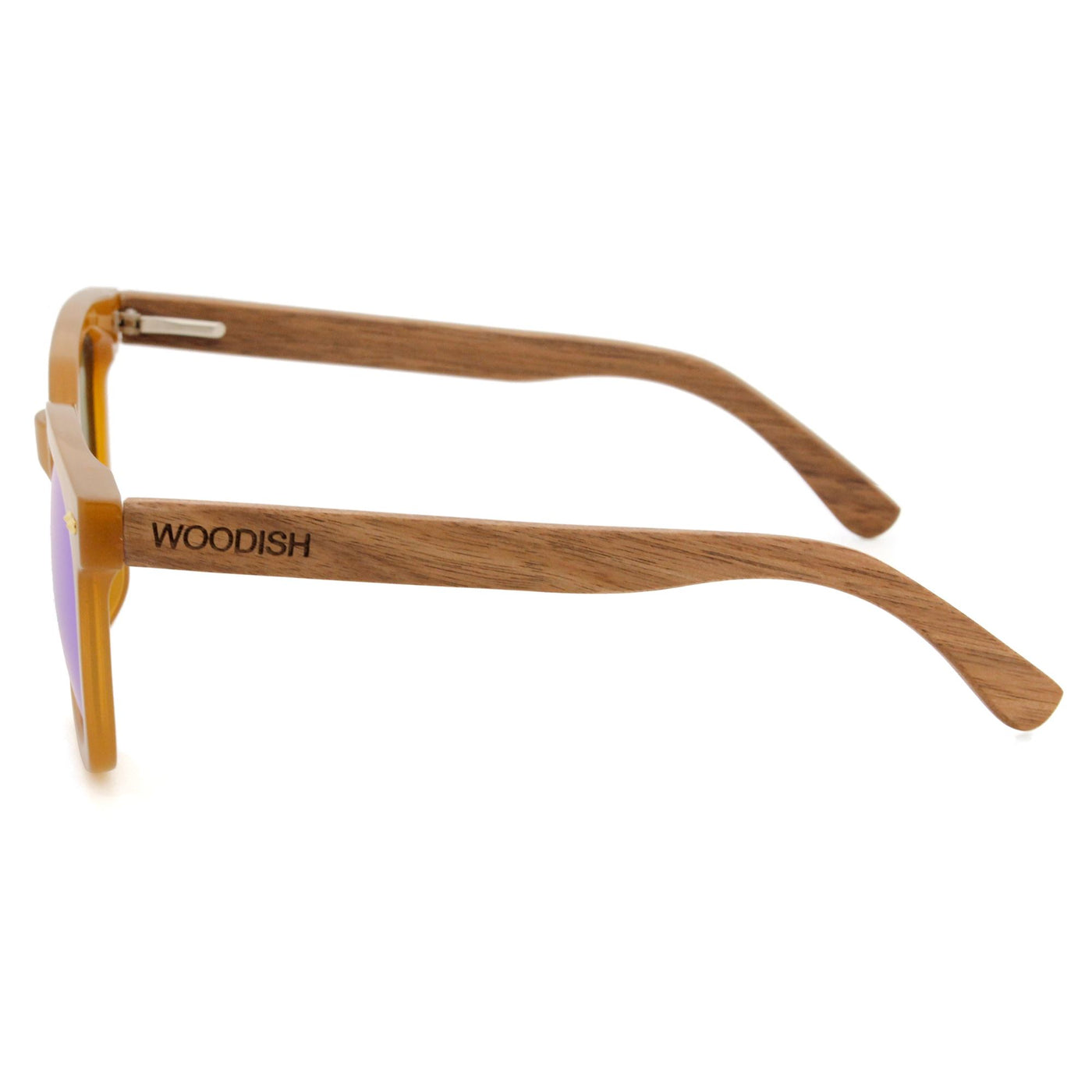 Polarized Walnut Blue Lens Sunglasses S2116 Unisex Sunglasses Retsing Eyewear 