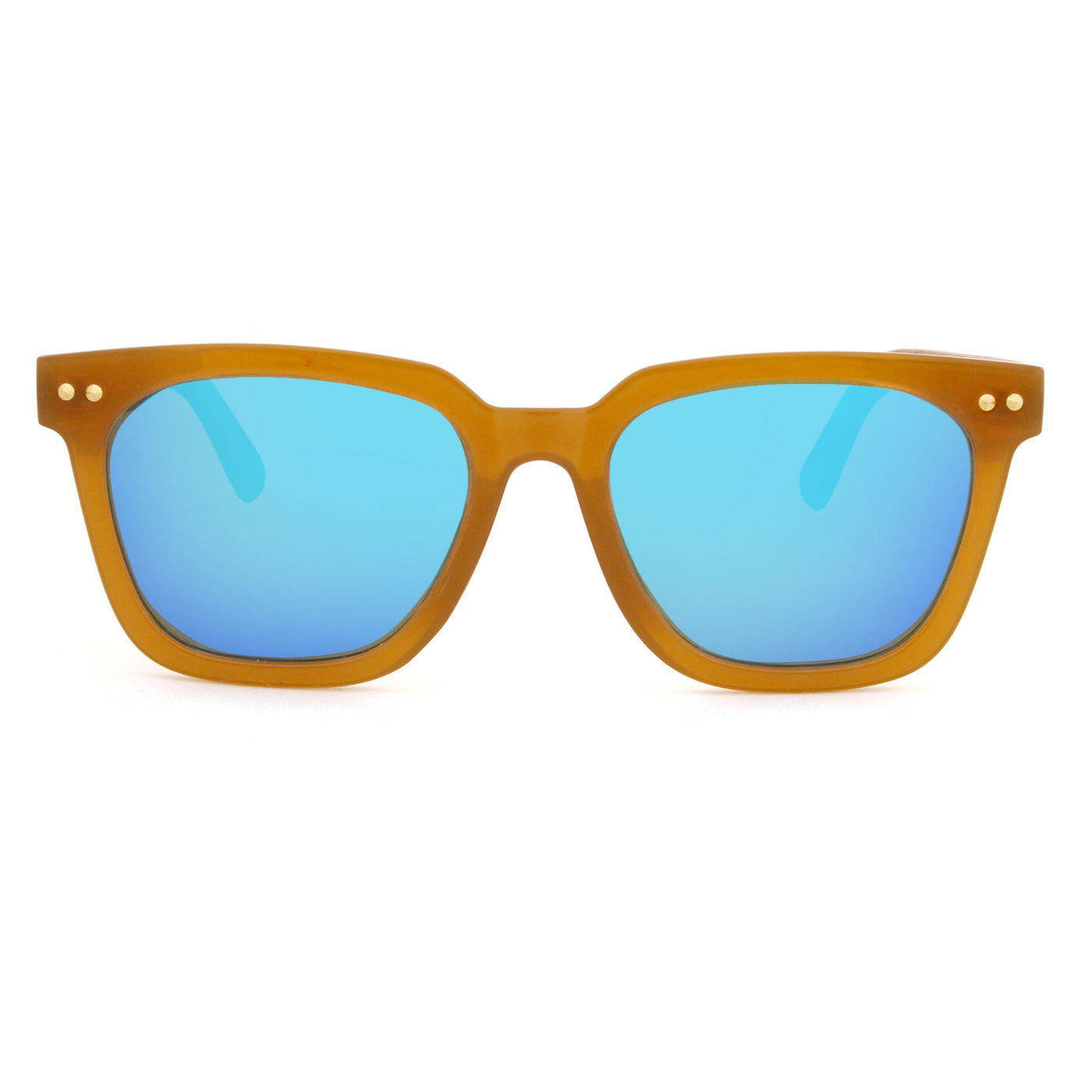 Polarized Walnut Blue Lens Sunglasses S2116 Unisex Sunglasses Retsing Eyewear 