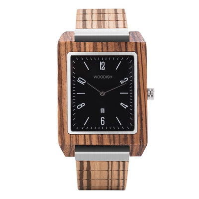 Rectangular Metal and Wooden Watch for Men GT029-1 Men's watch Bobo Bird 