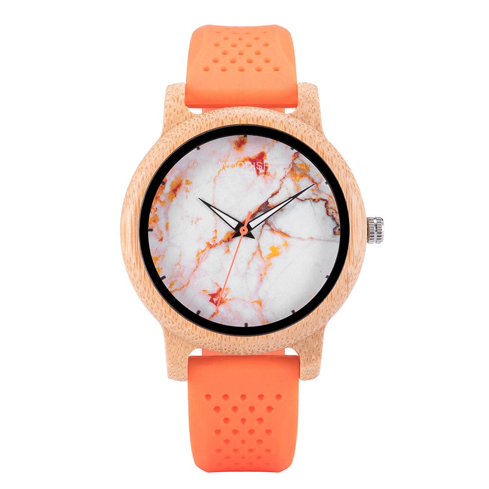 Silicone Bamboo Wooden Watch - GT028-1 Women's watch Bobo Bird 