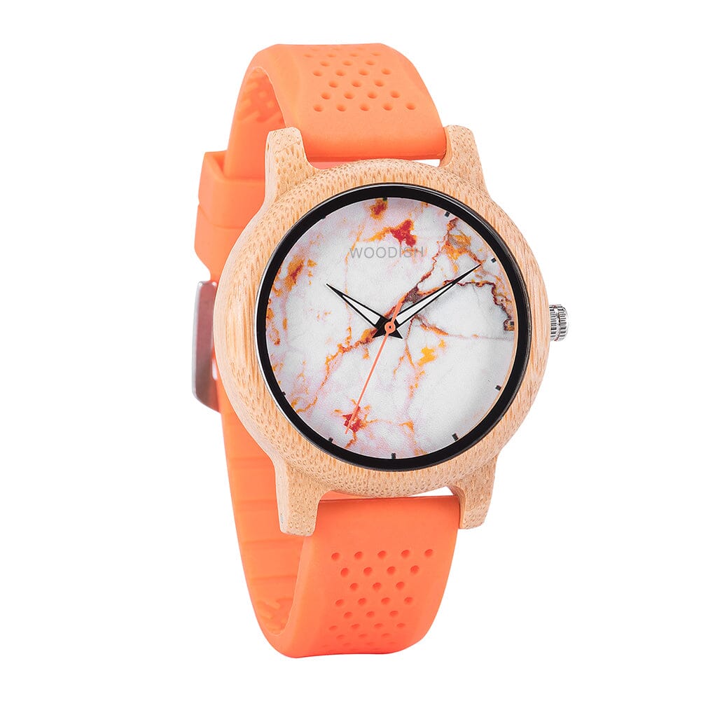 Silicone Bamboo Wooden Watch - GT028-1 Women's watch Bobo Bird 