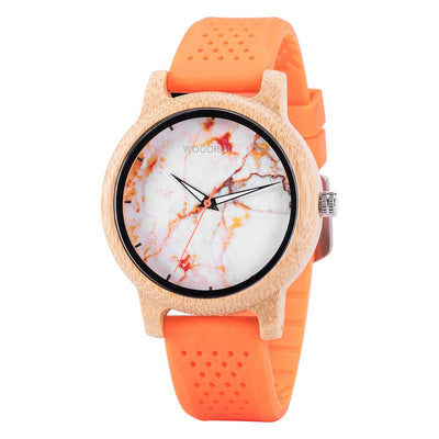 Silicone Bamboo Wooden Watch - GT028-1 Women's watch Bobo Bird 