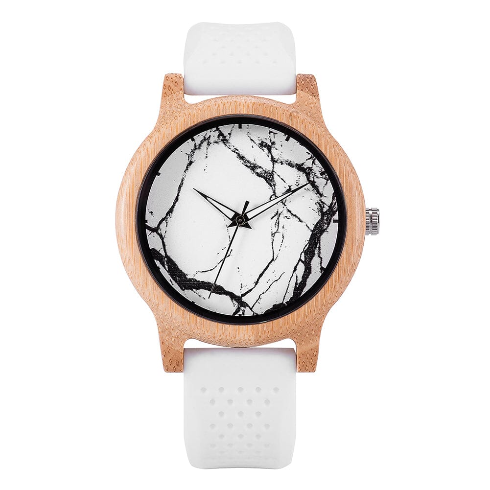 Silicone Bamboo Wooden Watch - GT028 Unisex watches Bobo Bird 