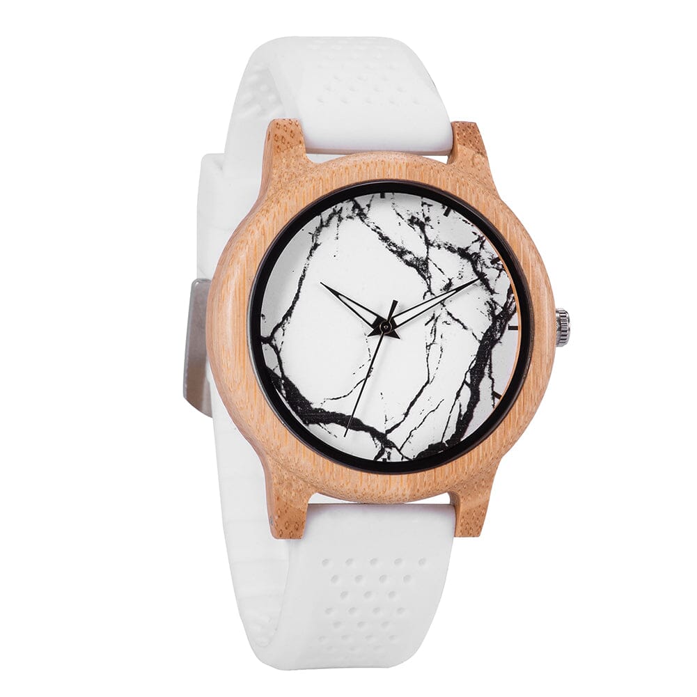 Silicone Bamboo Wooden Watch - GT028 Unisex watches Bobo Bird 