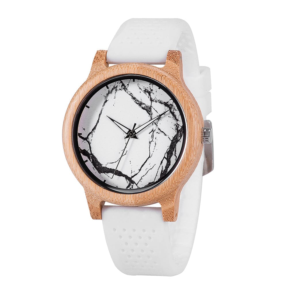 Silicone Bamboo Wooden Watch - GT028 Unisex watches Bobo Bird 