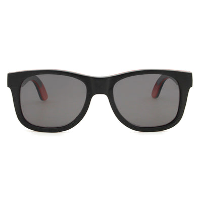 Skateboard Wood Gray Lens Polarized Sunglasses 3210-1 Unisex Sunglasses Retsing Eyewear 