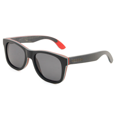 Skateboard Wood Gray Lens Polarized Sunglasses 3210-1 Unisex Sunglasses Retsing Eyewear 