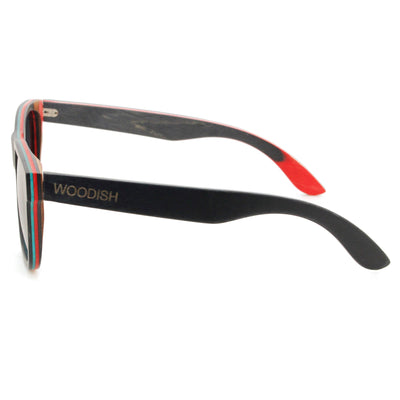 Skateboard Wood Gray Lens Polarized Sunglasses 3210-1 Unisex Sunglasses Retsing Eyewear 