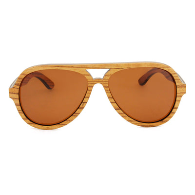 Stylish Layered Zebrawood Polarized Sunglasses 5630-3 Unisex Sunglasses Retsing Eyewear 