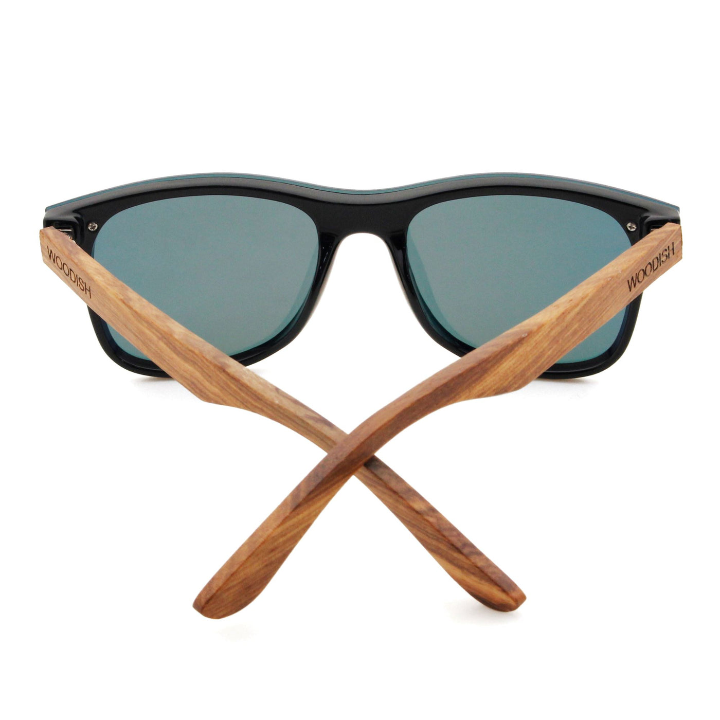 Stylish Red Lens Polarized Zebrawood Sunglasses P103-2 Unisex Sunglasses Retsing Eyewear 