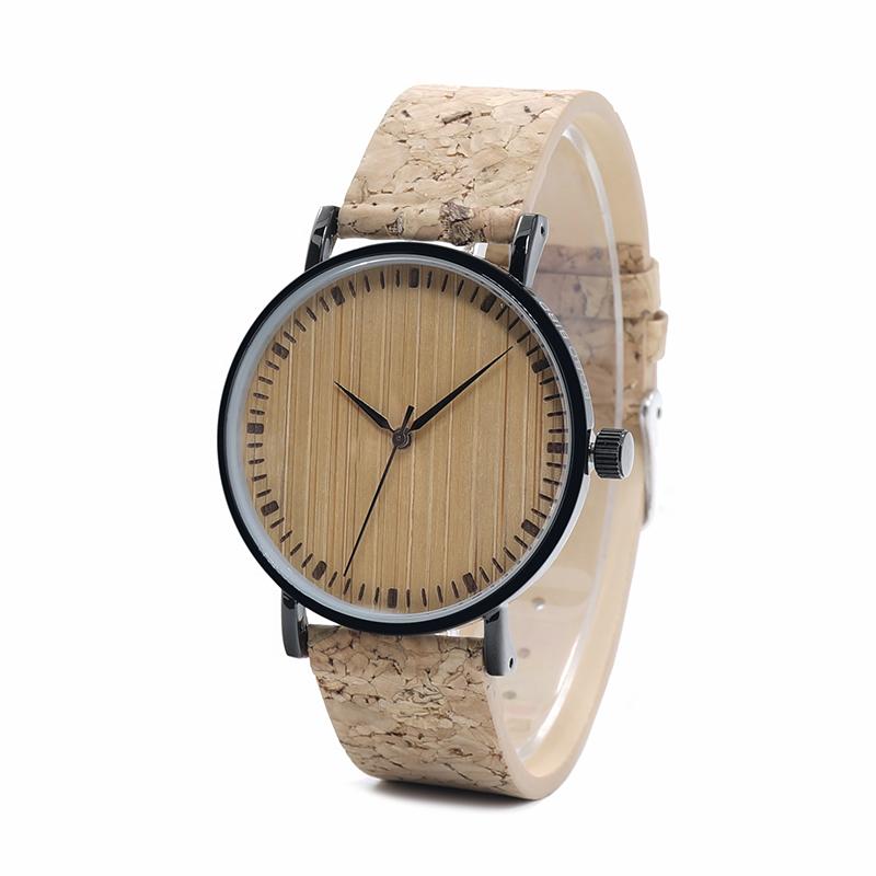 TOP QUALITY ROUND WATCH WITH BAMBOO FACE- WE19 Unisex watches Bobo Bird 