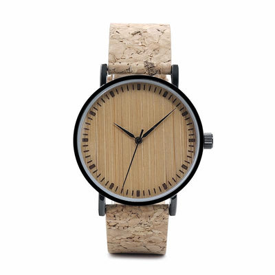 TOP QUALITY ROUND WATCH WITH BAMBOO FACE- WE19 Unisex watches Bobo Bird 