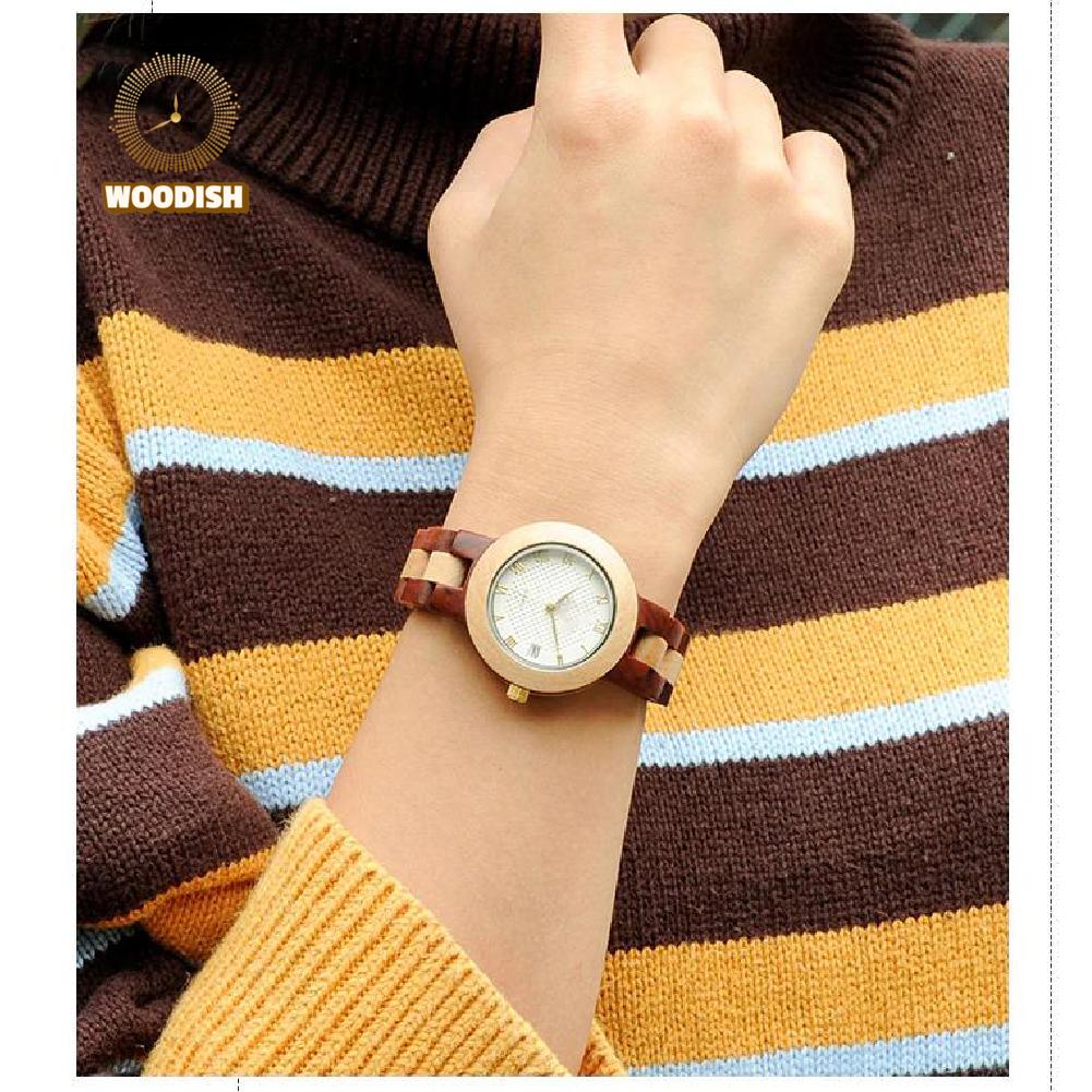 Two-Tone Wooden Women’s Watch M19 Women's watch Bobo Bird 