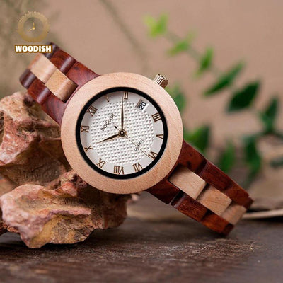 Two-Tone Wooden Women’s Watch M19 Women's watch Bobo Bird 