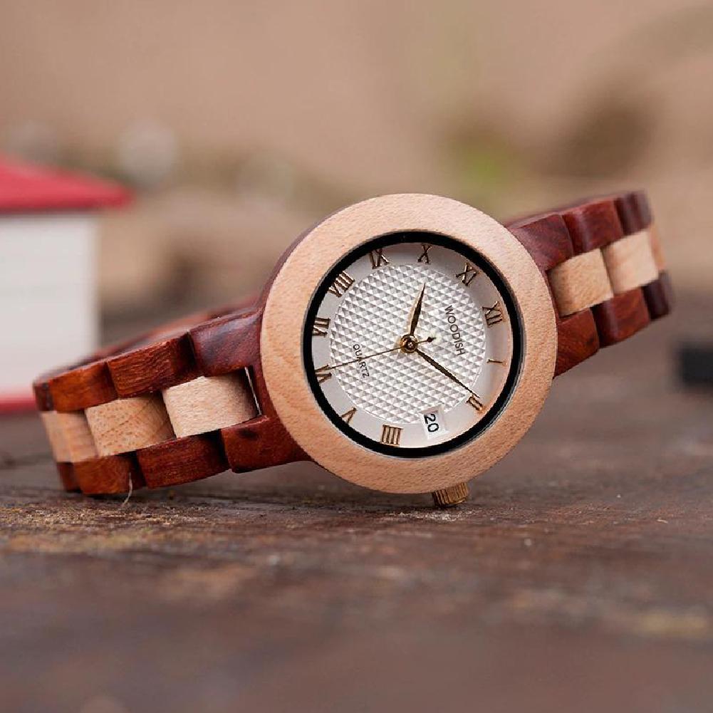 Two-Tone Wooden Women’s Watch M19 Women's watch Bobo Bird 