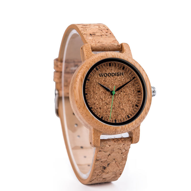 Women's Bamboo Cork Watch A05-2 Women's watch Free Man 