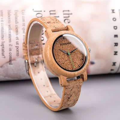 Women's Bamboo Cork Watch A05-2 Women's watch Free Man 