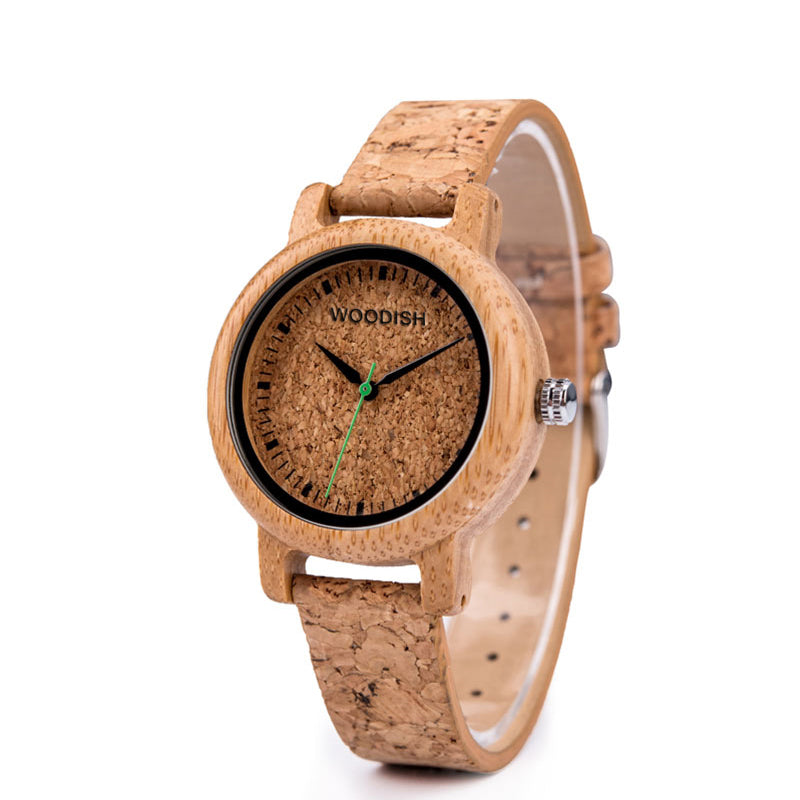 Women's Bamboo Cork Watch A05-2 Women's watch Free Man 