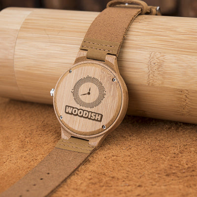 Women's Round Bamboo Watch B13 Women's watch Free Man 