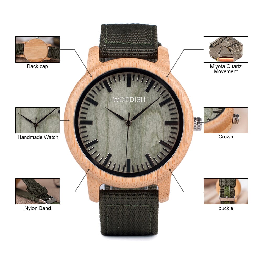 Wooden Bamboo Watch GD011-AB Unisex watches Bobo Bird 